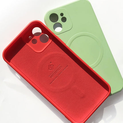 Liquid Silicone Full Coverage Shockproof Magsafe Case, For iPhone 13 Pro Max