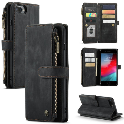 CaseMe-C30 PU + TPU Multifunctional Horizontal Flip Leather Case with Holder & Card Slot & Wallet & Zipper Pocket