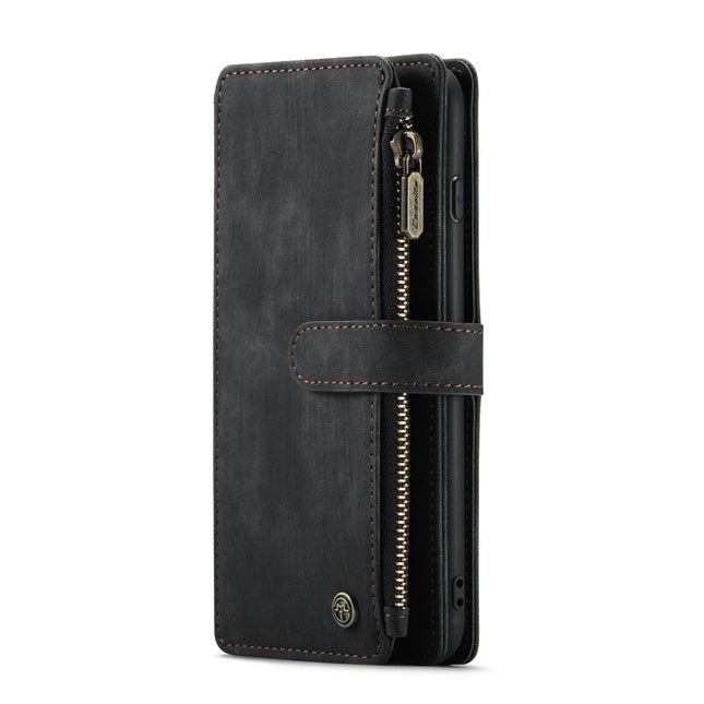 CaseMe-C30 PU + TPU Multifunctional Horizontal Flip Leather Case with Holder & Card Slot & Wallet & Zipper Pocket, For iPhone 8 Plus & 7 Plus & 6 Plus, For iPhone SE 2022 / SE 2020 / 8 / 7 / 6, For iPhone 11, For iPhone 11 Pro, For iPhone 11 Pro Max   ...