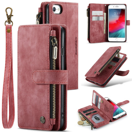 CaseMe-C30 PU + TPU Multifunctional Horizontal Flip Leather Case with Holder & Card Slot & Wallet & Zipper Pocket