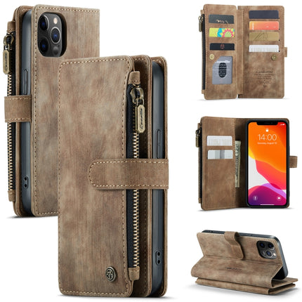 CaseMe-C30 PU + TPU Multifunctional Horizontal Flip Leather Case with Holder & Card Slot & Wallet & Zipper Pocket