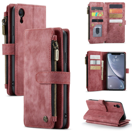 CaseMe-C30 PU + TPU Multifunctional Horizontal Flip Leather Case with Holder & Card Slot & Wallet & Zipper Pocket
