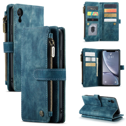 CaseMe-C30 PU + TPU Multifunctional Horizontal Flip Leather Case with Holder & Card Slot & Wallet & Zipper Pocket