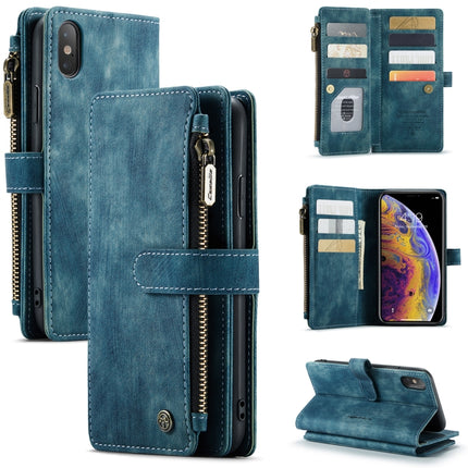 CaseMe-C30 PU + TPU Multifunctional Horizontal Flip Leather Case with Holder & Card Slot & Wallet & Zipper Pocket