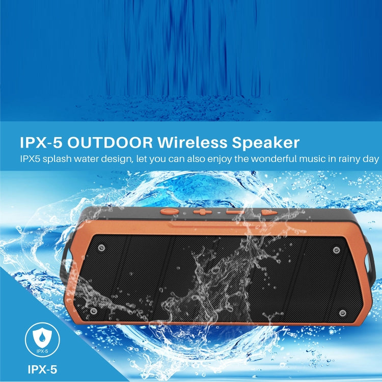 NewRixing NR-5000 IPX5 High Fidelity Bluetooth Speaker, Support Hands-free Call / TF Card / FM / U Disk