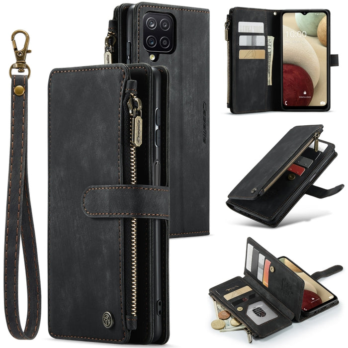 CaseMe-C30 PU + TPU Multifunctional Horizontal Flip Leather Case with Holder & Card Slot & Wallet & Zipper Pocket, For Samsung Galaxy A12, For Samsung Galaxy A52 5G / 4G, For Samsung Galaxy Note10+, For Samsung Galaxy Note20 Ultra, For Samsung Galaxy S...