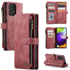 CaseMe-C30 PU + TPU Multifunctional Horizontal Flip Leather Case with Holder & Card Slot & Wallet & Zipper Pocket, For Samsung Galaxy A12, For Samsung Galaxy A52 5G / 4G, For Samsung Galaxy Note10+, For Samsung Galaxy Note20 Ultra, For Samsung Galaxy S...