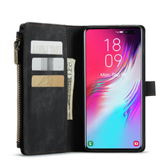 CaseMe-C30 PU + TPU Multifunctional Horizontal Flip Leather Case with Holder & Card Slot & Wallet & Zipper Pocket, For Samsung Galaxy S10+, For Samsung Galaxy S20 5G, For Samsung Galaxy S20+ 5G, For Samsung Galaxy S20 Ultra 5G, For Samsung Galaxy S20 F...
