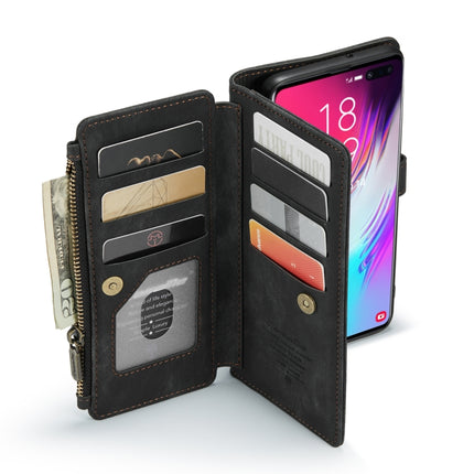 CaseMe-C30 PU + TPU Multifunctional Horizontal Flip Leather Case with Holder & Card Slot & Wallet & Zipper Pocket