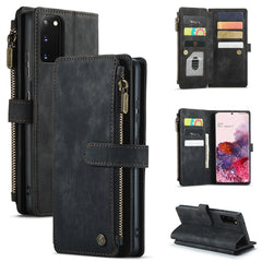 CaseMe-C30 PU + TPU Multifunctional Horizontal Flip Leather Case with Holder & Card Slot & Wallet & Zipper Pocket, For Samsung Galaxy S10+, For Samsung Galaxy S20 5G, For Samsung Galaxy S20+ 5G, For Samsung Galaxy S20 Ultra 5G, For Samsung Galaxy S20 F...
