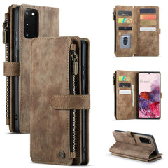 CaseMe-C30 PU + TPU Multifunctional Horizontal Flip Leather Case with Holder & Card Slot & Wallet & Zipper Pocket, For Samsung Galaxy S10+, For Samsung Galaxy S20 5G, For Samsung Galaxy S20+ 5G, For Samsung Galaxy S20 Ultra 5G, For Samsung Galaxy S20 F...