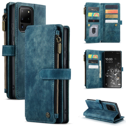 CaseMe-C30 PU + TPU Multifunctional Horizontal Flip Leather Case with Holder & Card Slot & Wallet & Zipper Pocket