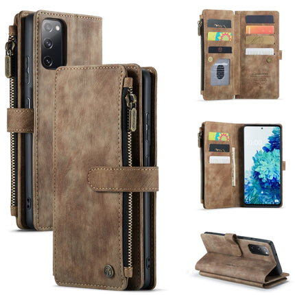CaseMe-C30 PU + TPU Multifunctional Horizontal Flip Leather Case with Holder & Card Slot & Wallet & Zipper Pocket
