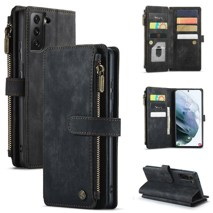 CaseMe-C30 PU + TPU Multifunctional Horizontal Flip Leather Case with Holder & Card Slot & Wallet & Zipper Pocket