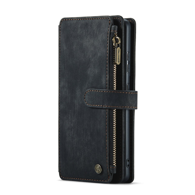 CaseMe-C30 PU + TPU Multifunctional Horizontal Flip Leather Case with Holder & Card Slot & Wallet & Zipper Pocket