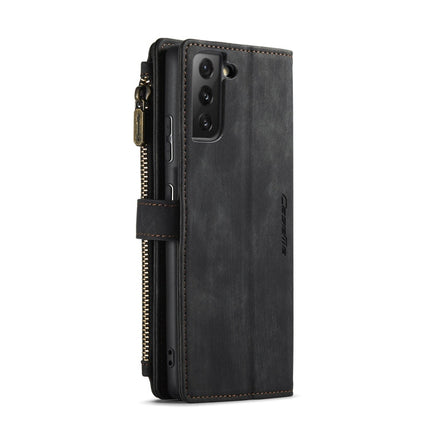 CaseMe-C30 PU + TPU Multifunctional Horizontal Flip Leather Case with Holder & Card Slot & Wallet & Zipper Pocket, For Samsung Galaxy S21+ 5G, For Samsung Galaxy S21 Ultra 5G, For Samsung Galaxy S21 FE