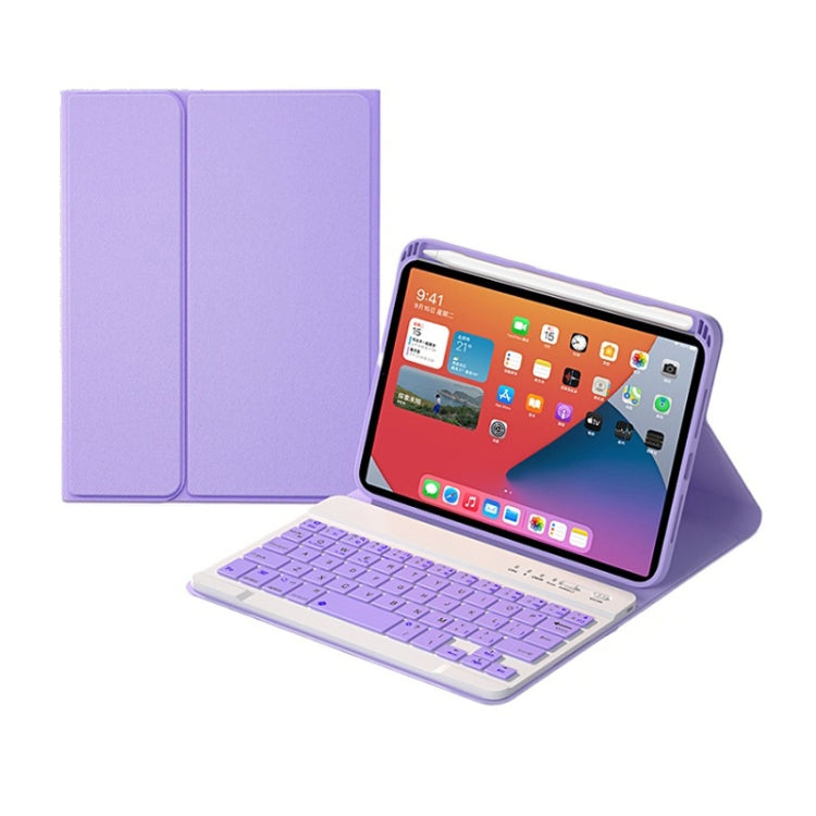 HK006 Square Keys Detachable Bluetooth Keyboard Leather Case with Holder for iPad mini 6, HK006