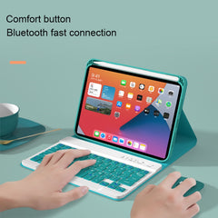 HK006 Square Keys Detachable Bluetooth Keyboard Leather Case with Holder for iPad mini 6, HK006