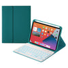 HK006D Square Keys Detachable Bluetooth Keyboard Leather Case with White Backlight & Holder for iPad mini 6, HK006D