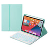 HK006D Square Keys Detachable Bluetooth Keyboard Leather Case with White Backlight & Holder for iPad mini 6, HK006D