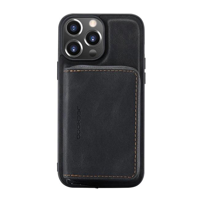 JEEHOOD Magnetic Zipper Horizontal Flip Leather Case with Holder & Card Slot & Wallet, For iPhone 13 mini, For iPhone 13, For iPhone 13 Pro, For iPhone 13 Pro Max
