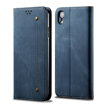 Denim Texture Casual Style Horizontal Flip Leather Case with Holder & Card Slots & Wallet, For Huawei Honor 20, For iPhone XR, For iPhone 6 / 6s, For iPhone 6 Plus / 6s Plus, For iPhone SE 2022 / SE 2020 / 8 / 7, For iPhone 7 Plus / 8 Plus