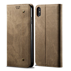 Denim Texture Casual Style Horizontal Flip Leather Case with Holder & Card Slots & Wallet, For iPhone X / XS, For iPhone XS Max