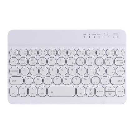 HY006D Round Keys Detachable Bluetooth Keyboard Leather Case with Colorful Backlight & Holder for iPad mini 6, HY006D