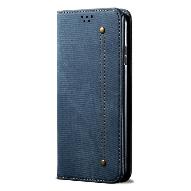 Denim Texture Casual Style Horizontal Flip Leather Case with Holder & Card Slots & Wallet