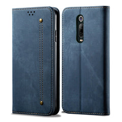 Denim Texture Casual Style Horizontal Flip Leather Case with Holder & Card Slots & Wallet, For Xiaomi Redmi Note 8, For OnePlus 7T, For Xiaomi Mi 9 Pro, For Xiaomi Mi 9, For OnePlus 7T Pro, For Xiaomi Mi 9T / Redmi K20, For Xiaomi Mi 9T Pro / Redmi K20