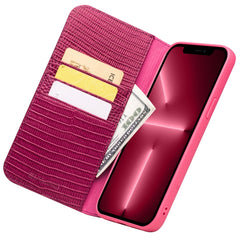 QIALINO Small Crocodile Texture Horizontal Flip Leather Case with Holder & Card Slots & Wallet, For iPhone 13 Pro, For iPhone 13 Pro Max