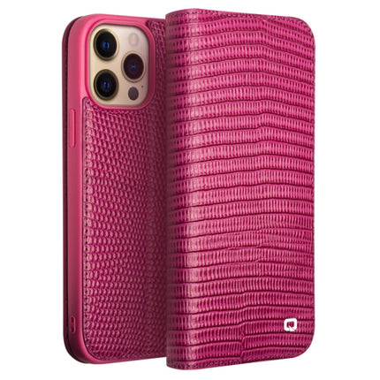 QIALINO Small Crocodile Texture Horizontal Flip Leather Case with Holder & Card Slots & Wallet, For iPhone 13 Pro Max
