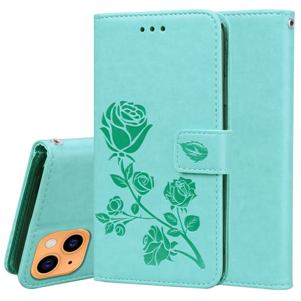 Rose Embossed Horizontal Flip PU Leather Case with Holder & Card Slots & Wallet