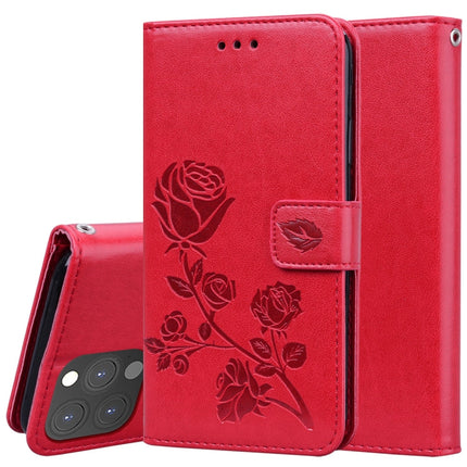 Rose Embossed Horizontal Flip PU Leather Case with Holder & Card Slots & Wallet