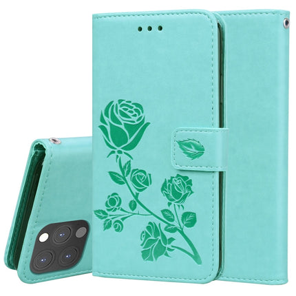 Rose Embossed Horizontal Flip PU Leather Case with Holder & Card Slots & Wallet