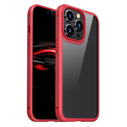 MG Series Carbon Fiber TPU + Clear PC Four-corner Airbag Shockproof Case, For iPhone 13 mini, For iPhone 13, For iPhone 13 Pro, For iPhone 13 Pro Max