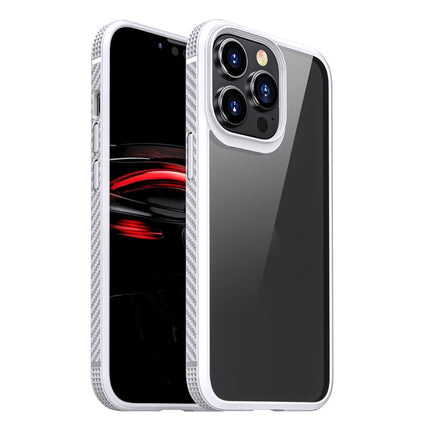 MG Series Carbon Fiber TPU + Clear PC Four-corner Airbag Shockproof Case, For iPhone 13 mini, For iPhone 13, For iPhone 13 Pro, For iPhone 13 Pro Max