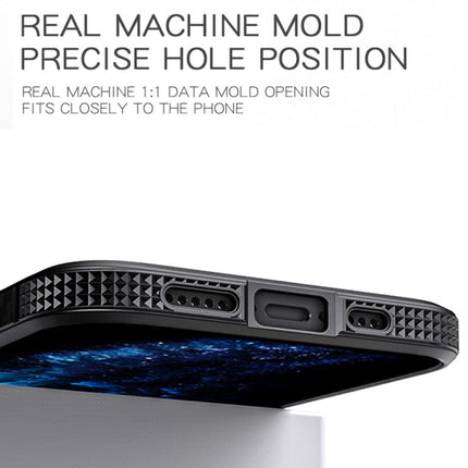 MG Series Carbon Fiber TPU + Clear PC Four-corner Airbag Shockproof Case, For iPhone 13 mini, For iPhone 13, For iPhone 13 Pro, For iPhone 13 Pro Max