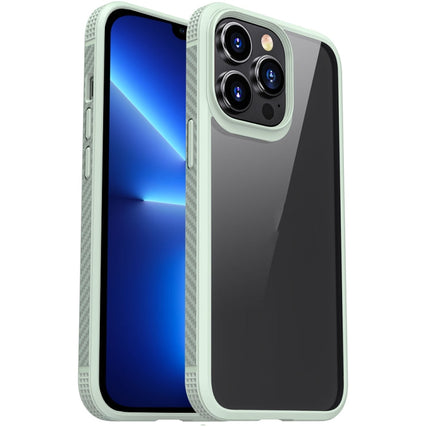 MG Series Carbon Fiber TPU + Clear PC Four-corner Airbag Shockproof Case, For iPhone 13 mini, For iPhone 13, For iPhone 13 Pro, For iPhone 13 Pro Max