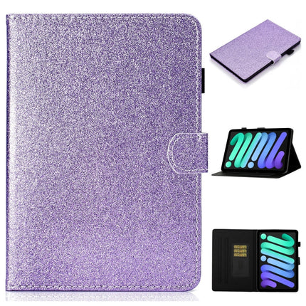 Glossy Glitter Powder Horizontal Flip Leather Case with Holder & Card Slot & Sleep / Wake-up Function, For iPad mini 2024 / mini 6