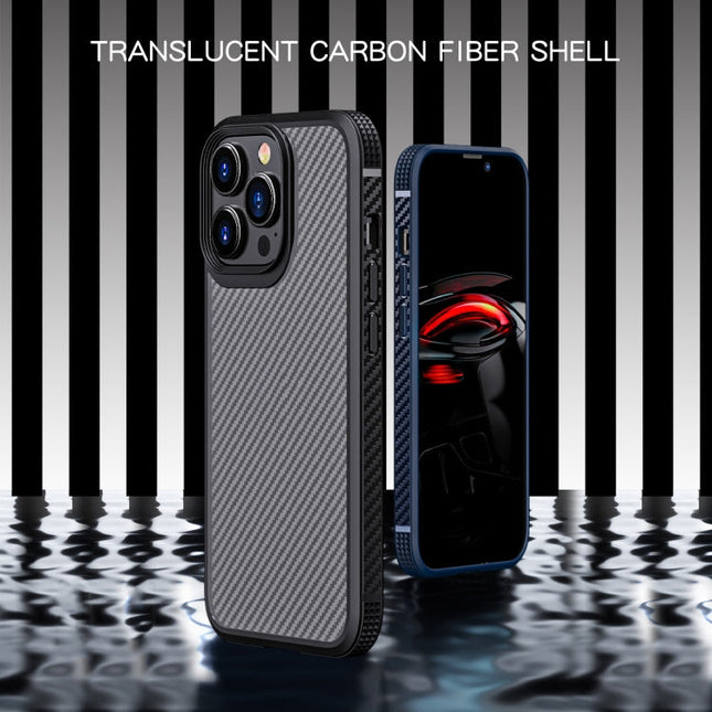 iPAKY MG Series Carbon Fiber TPU + PC Shockproof Case, For iPhone 13 mini, For iPhone 13, For iPhone 13 Pro, For iPhone 13 Pro Max