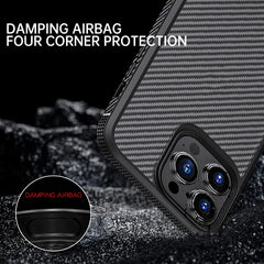 iPAKY MG Series Carbon Fiber TPU + PC Shockproof Case, For iPhone 13 mini, For iPhone 13, For iPhone 13 Pro, For iPhone 13 Pro Max