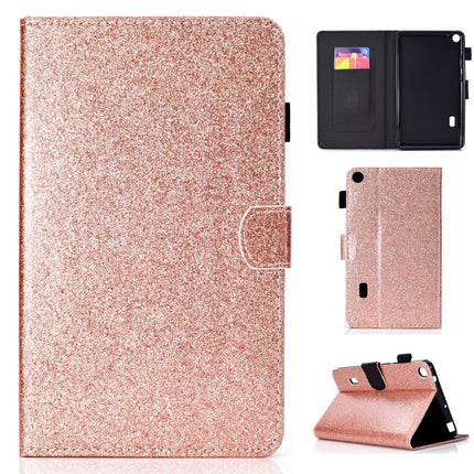 Varnish Glitter Powder Horizontal Flip Leather Case with Holder & Card Slot, For Huawei MediaPad M6 8.4, For Huawei MediaPad M6 10.8, For Huawei MediaPad T3 7.0, For Huawei MediaPad T3 10.0