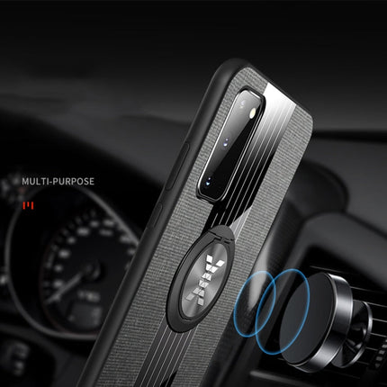 XINLI Stitching Cloth Textue Shockproof TPU Protective Case with Ring Holder, For Samsung Galaxy S20, For Samsung Galaxy S20 FE, For Samsung Galaxy S20+, For Samsung Galaxy S20 Ultra, For Samsung Galaxy S21 5G