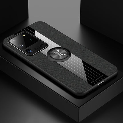 XINLI Stitching Cloth Textue Shockproof TPU Protective Case with Ring Holder, For Samsung Galaxy S20, For Samsung Galaxy S20 FE, For Samsung Galaxy S20+, For Samsung Galaxy S20 Ultra, For Samsung Galaxy S21 5G