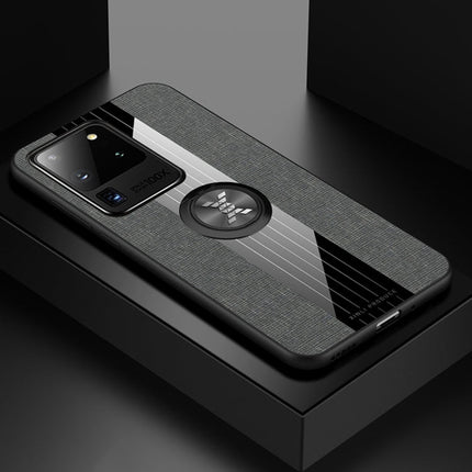 XINLI Stitching Cloth Textue Shockproof TPU Protective Case with Ring Holder, For Samsung Galaxy S20, For Samsung Galaxy S20 FE, For Samsung Galaxy S20+, For Samsung Galaxy S20 Ultra, For Samsung Galaxy S21 5G