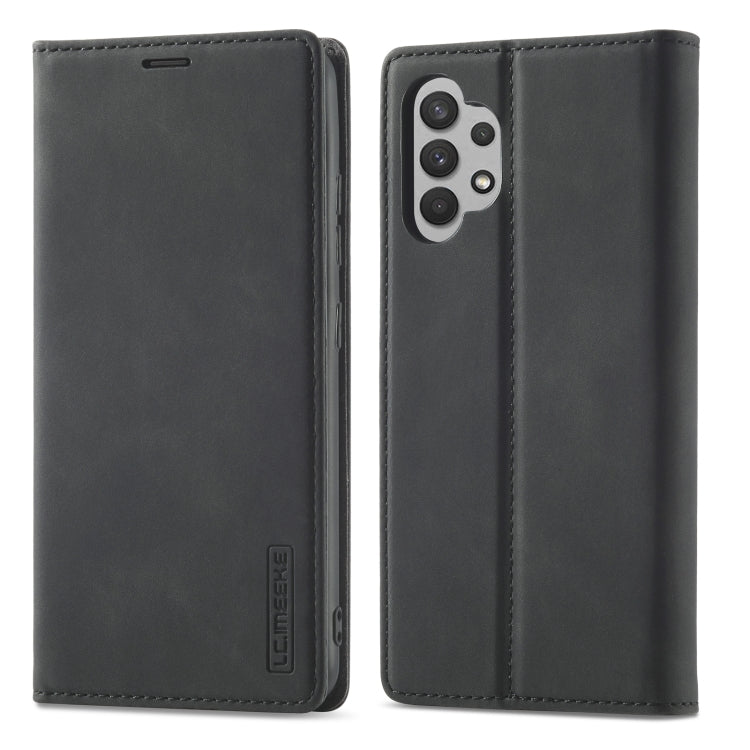 LC.IMEEKE Strong Magnetism Ultra-thin Horizontal Flip Matte TPU + PU Leather Case with Holder & Card Slots & Wallet, For Samsung Galaxy A32 5G