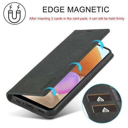 LC.IMEEKE Strong Magnetism Ultra-thin Horizontal Flip Matte TPU + PU Leather Case with Holder & Card Slots & Wallet, For Samsung Galaxy A32 5G