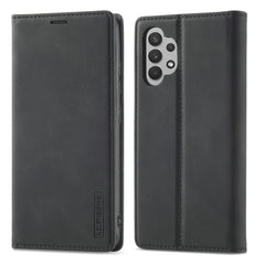 LC.IMEEKE Strong Magnetism Ultra-thin Horizontal Flip Matte TPU + PU Leather Case with Holder & Card Slots & Wallet, For Samsung Galaxy A32 5G