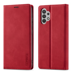LC.IMEEKE Strong Magnetism Ultra-thin Horizontal Flip Matte TPU + PU Leather Case with Holder & Card Slots & Wallet, For Samsung Galaxy A32 5G